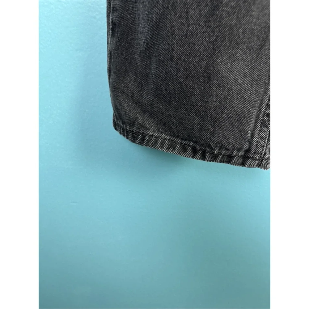 Levi's 505 Regular Fit Jeans Mens 34x34 Faded Black Straight Leg Denim